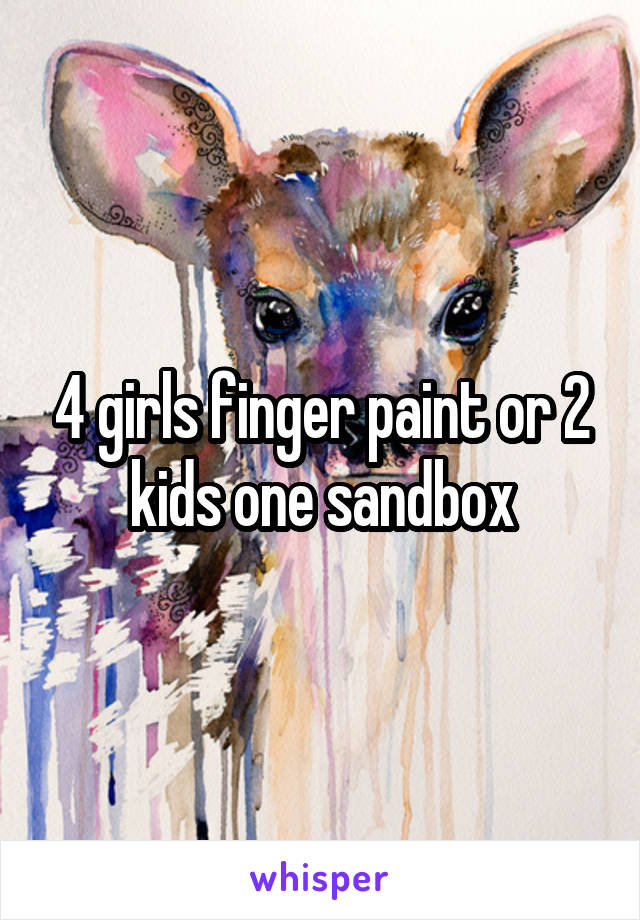 Find the perfect 4 Girls Finger Painting stock photos and editorial news im...